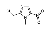 2-(chloromethyl)-1-Methyl-5-nitro-1H-imidazole结构式