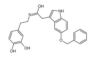 N-[2-(3,4-dihydroxyphenyl)ethyl]-2-(5-phenylmethoxy-1H-indol-3-yl)acetamide Structure