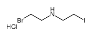 2-bromoethyl(2-iodoethyl)azanium,chloride Structure