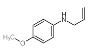 N-烯丙基-P-甲氧基苯胺结构式