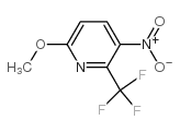 6-methoxy-3-nitro-2-(trifluoromethyl)pyridine structure