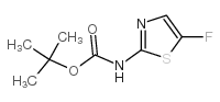 N-(5-氟-2-噻唑)-氨基甲酸-1,1-二甲基乙酯结构式