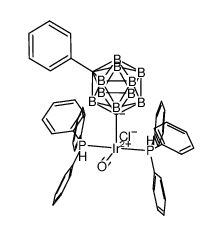1-[Ir(H)(Cl)(CO)(PPh3)2]-7-C6H5-1,7-(σdicarba-closo-dodecaborane(12)) Structure