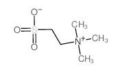 Ethanaminium,N,N,N-trimethyl-2-sulfo-,inner salt结构式