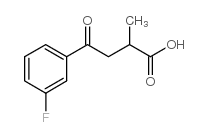 2-methyl-4-oxo-4-(3'-fluorophenyl)butyric acid Structure