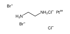 ethane-1,2-diamine,platinum(4+),dibromide,dichloride Structure
