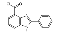 2-phenyl-1H-benzo[d]imidazole-4-carbonyl chloride结构式