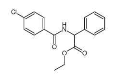 ethyl 2-(4-chlorobenzamido)-2-phenylacetate Structure