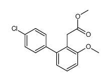 methyl 2-(4'-chloro-3-methoxy-[1,1'-biphenyl]-2-yl)acetate结构式