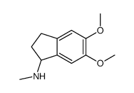 2,3-DIHYDRO-5,6-DIMETHOXY-N-METHYL-1H-INDEN-1-AMINE Structure