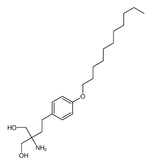 2-amino-2-[2-(4-undecoxyphenyl)ethyl]propane-1,3-diol结构式