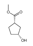 反3-羟基环戊烷-1-羧酸甲酯结构式