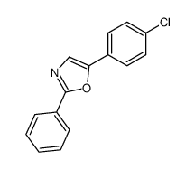 5-(4-chlorophenyl)-2-phenyl-1,3-oxazole Structure