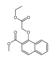 methyl 1-(2-ethoxy-2-oxoethoxy)naphthalene-2-carboxylate结构式