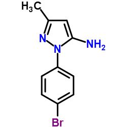 1-(4-Bromophenyl)-3-methyl-1H-pyrazol-5-amine structure