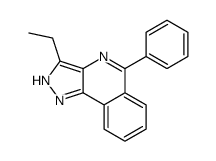 3-ethyl-5-phenyl-2H-pyrazolo[4,3-c]isoquinoline结构式