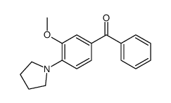 (3-methoxy-4-pyrrolidin-1-ylphenyl)-phenylmethanone Structure