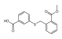 3-(2-carboxymethylbenzylthio)benzoic acid结构式