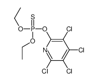 Phosphorothioic acid, O,O-diethyl O-(3,4,5,6-tetrachloro-2-pyridinyl) ester Structure