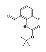 (2-FLUORO-6-FORMYL-PHENYL)-CARBAMIC ACID TERT-BUTYL ESTER结构式