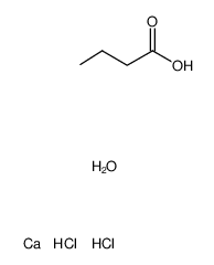 calcium chloride * 2 butyric acid * 2 H2O Structure