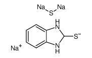 Sodium 2,3-dihydrobenzimidazole-2-thiolate sodium sulfide double salt Structure