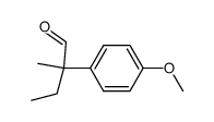 2-(4-methoxyphenyl)-2-methylbutyraldehyde Structure
