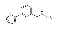 N-甲基-n-(3-噻吩-2-基苄基)胺结构式