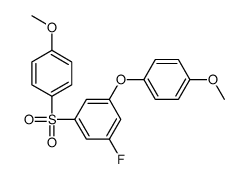 1-fluoro-3-(4-methoxyphenoxy)-5-(4-methoxyphenyl)sulfonylbenzene Structure