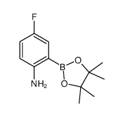 2-氨基-5-氟苯硼酸频哪醇酯结构式