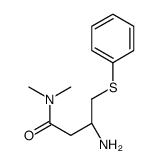 (R)-3-AMINO-N,N-DIMETHYL-4-(PHENYLTHIO)BUTANAMIDE structure
