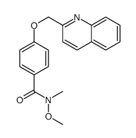 N-methoxy-N-methyl-4-(quinolin-2-ylmethoxy)benzamide Structure