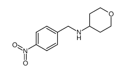 4-[N-(tetrahydropyran-4-yl)aminomethyl]-nitrobenzene结构式