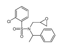 2-chloro-N-(oxiran-2-ylmethyl)-N-(1-phenylethyl)benzenesulfonamide Structure