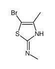 5-bromo-N,4-dimethyl-1,3-thiazol-2-amine(SALTDATA: FREE) Structure