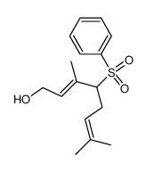 Phenylsulfonyl-4-dimethyl-3,7-octadien-2,6-ol-1 Structure