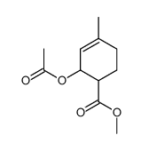 methyl 2-acetyloxy-4-methylcyclohex-3-ene-1-carboxylate结构式