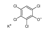 potassium 2,3,4,6-tetrachlorophenolate Structure