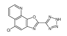 5-chloro-2-(2H-tetrazol-5-yl)-[1,3]oxazolo[4,5-h]quinoline Structure