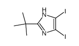 4,5-diiodo-2-tert-butylimidazole结构式