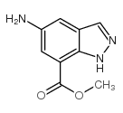 5-氨基-1H-吲唑-7-羧酸甲酯结构式