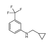 环丙基甲基-(3-三氟甲基-苯基)-胺盐酸盐结构式