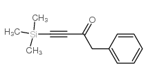 1-苯基-4-三甲基锡-3-丁炔-2-酮结构式
