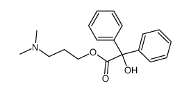 Hydroxy-diphenyl-acetic acid 3-dimethylamino-propyl ester结构式
