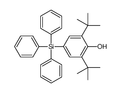 2,6-ditert-butyl-4-triphenylsilylphenol Structure