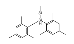 bis(2,4,6-trimethylphenyl)silyl-trimethylsilane结构式