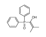 1-diphenylphosphoryl-2-methylprop-1-en-1-ol结构式