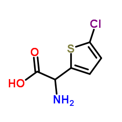 Amino(5-chloro-2-thienyl)acetic acid structure