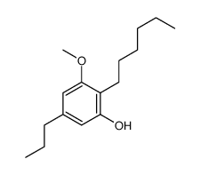 2-hexyl-3-methoxy-5-propylphenol结构式