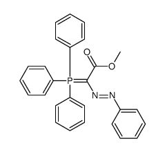 methyl 2-phenyldiazenyl-2-(triphenyl-λ5-phosphanylidene)acetate Structure